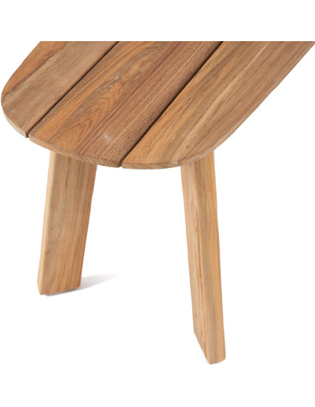 Banc de jardin moderne 4 places en Bois de teck recyclé Naturel The Tutuala 