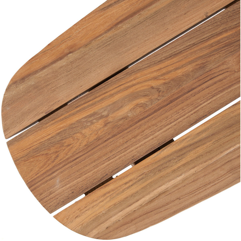 Banc de jardin moderne 4 places en Bois de teck recyclé Naturel The Tutuala 