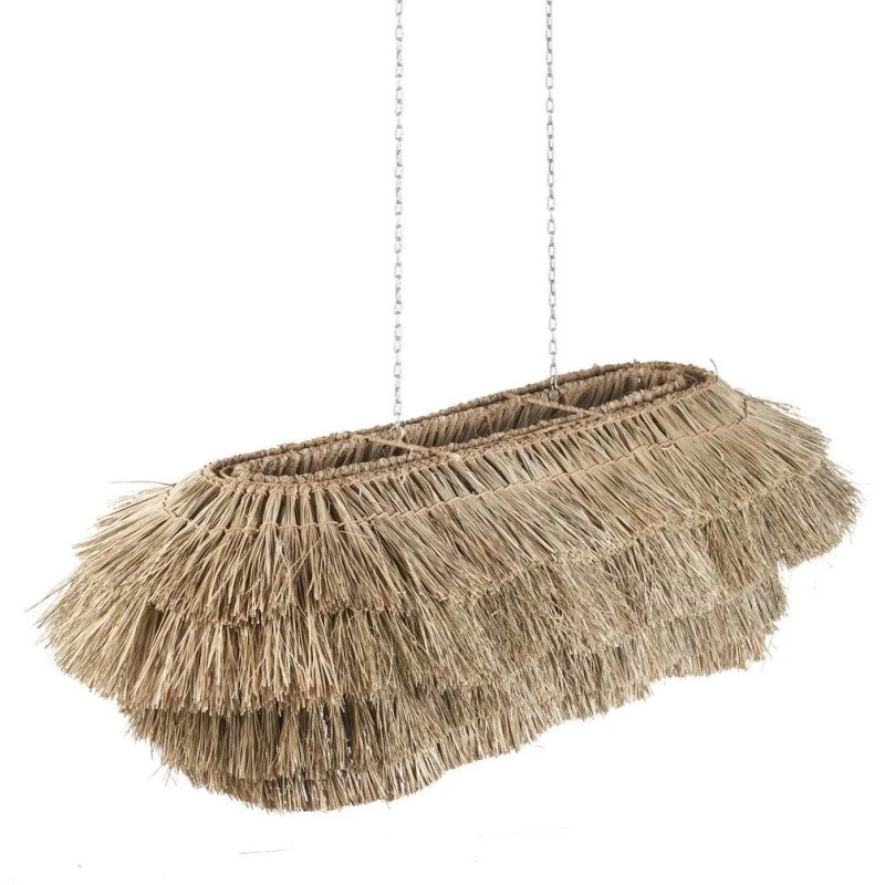 Grand Abat-jour bohème 140 cm Jonc de mer Naturel The Nyang Nyang 