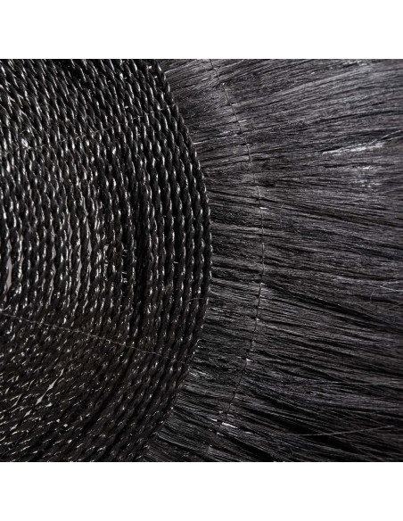 Grand Abat-jour ethnique chic XL 100cm Herbe Noir The Makiki 