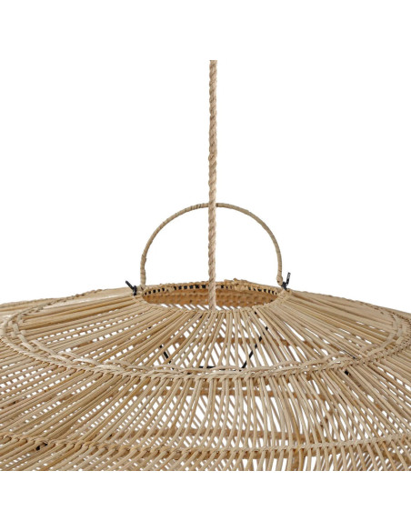 Abat jour original XXL pour suspension 150 cm en Rotin Naturel The Macaron 