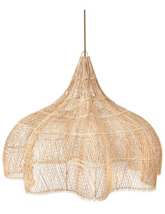 Abat jour original XL pour suspension 110 cm en Rotin Naturel The Whipped 