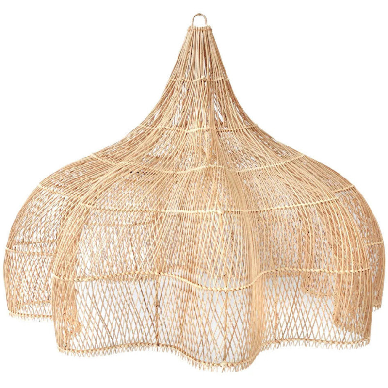 Abat jour original XL pour suspension 110 cm en Rotin Naturel The Whipped 