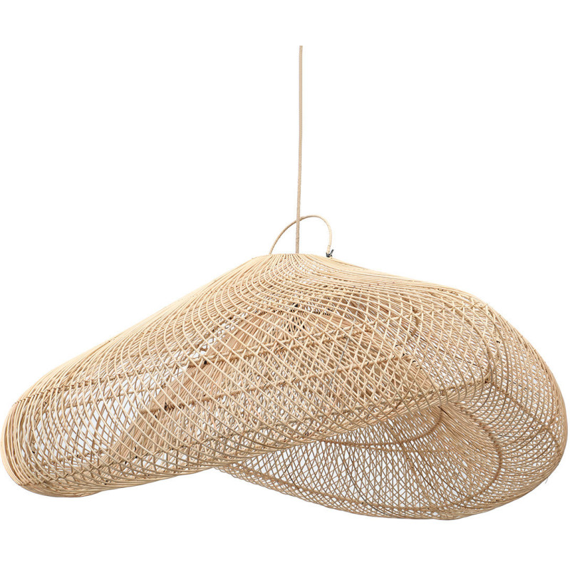 Abat jour original XXL Nuage pour suspension 120 cm en Rotin Naturel The Cloud 