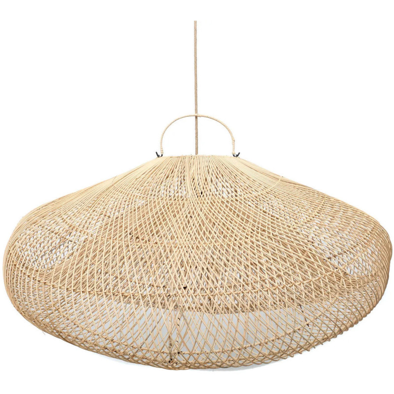Abat jour original XXL Nuage pour suspension 120 cm en Rotin Naturel The Cloud 