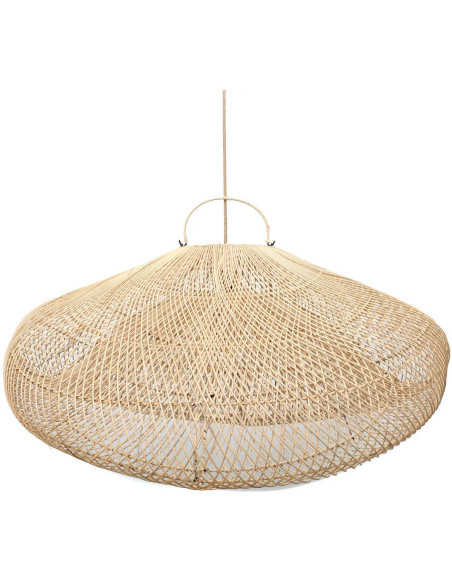Abat jour original XXL Nuage pour suspension 120 cm en Rotin Naturel The Cloud 