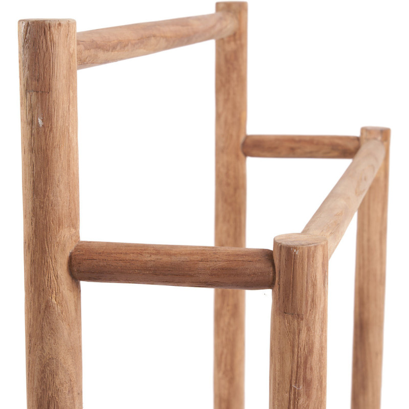 Porte serviettes rustique 2 niveaux en Bois de teck Naturel The Rustic 