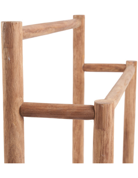 Porte serviettes rustique 2 niveaux en Bois de teck Naturel The Rustic 