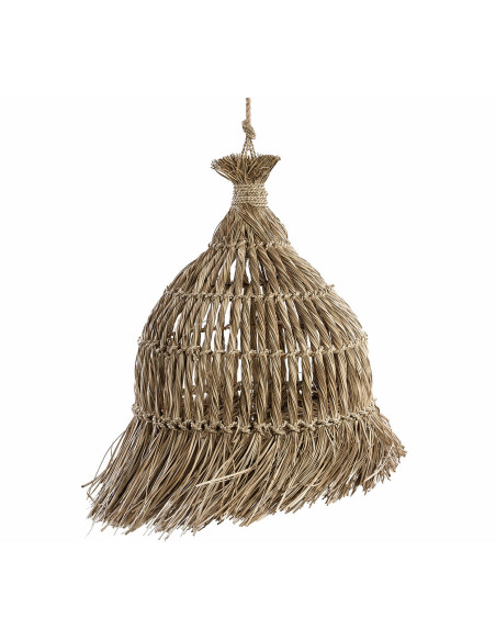 Abat-jour pour suspension 60 cm Herbe Mendong Naturel avec franges The Guagua 