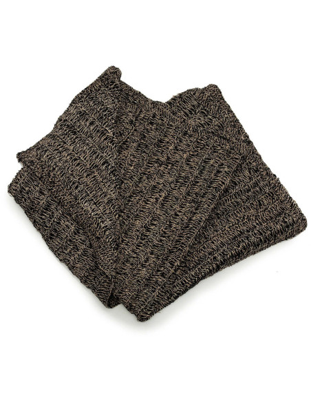 Tapis Rectangulaire 180x240 en Raphia Sisal Palmier Noir The Seagrass 