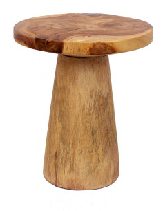 Sellette haute moderne Ronde en Bois de suar Naturel The Timber Conic 