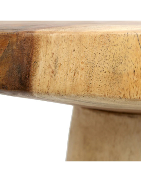 Sellette haute moderne Ronde en Bois de suar Naturel The Timber Conic 