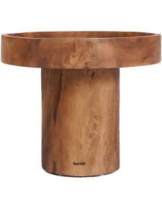 Table d'appoint moderne Ronde en Bois de suar Naturel The Chimboraz 