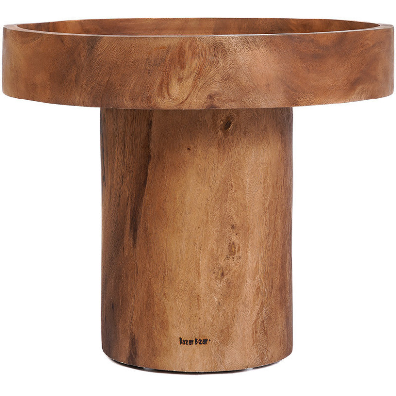 Table d'appoint moderne Ronde en Bois de suar Naturel The Chimboraz 