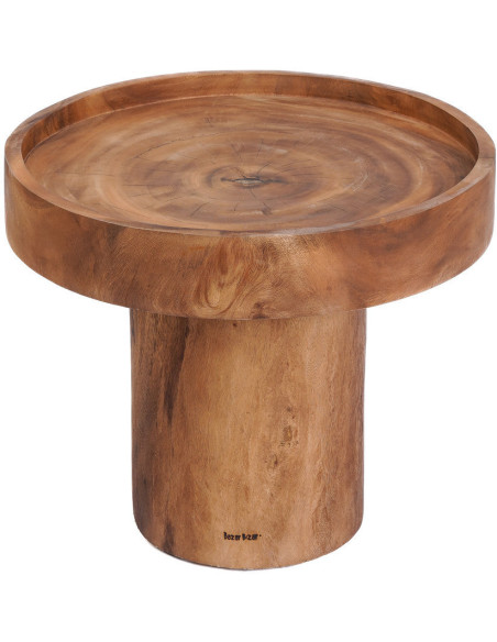 Table d'appoint moderne Ronde en Bois de suar Naturel The Chimboraz 