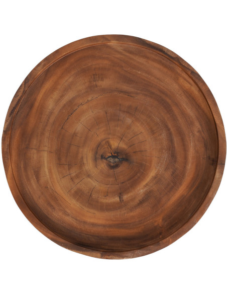Table d'appoint moderne Ronde en Bois de suar Naturel The Chimboraz 