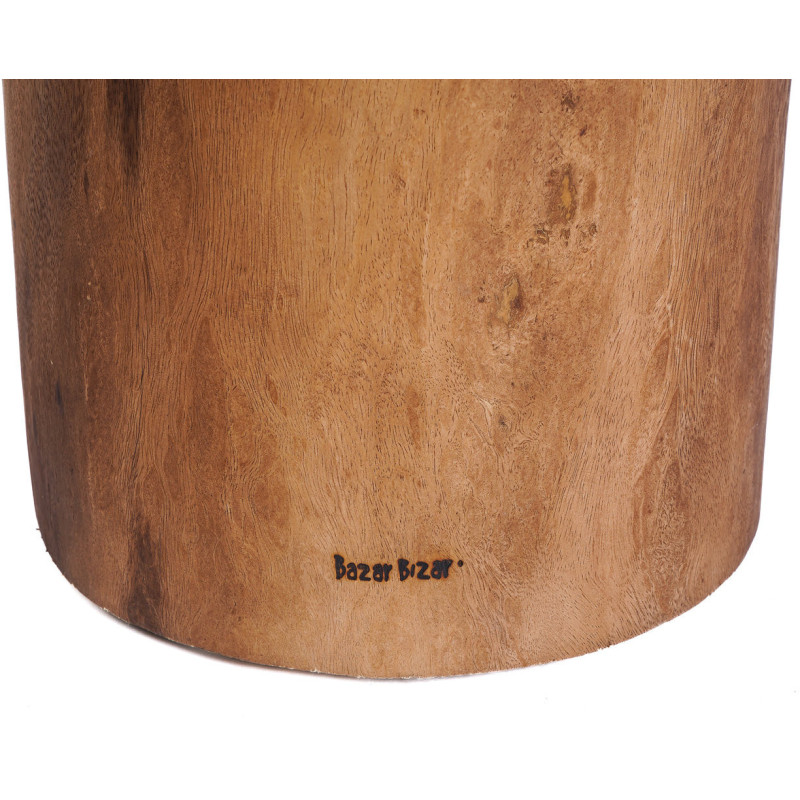 Table d'appoint moderne Ronde en Bois de suar Naturel The Chimboraz 