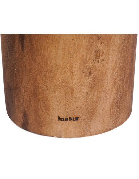 Table d'appoint moderne Ronde en Bois de suar Naturel The Chimboraz 