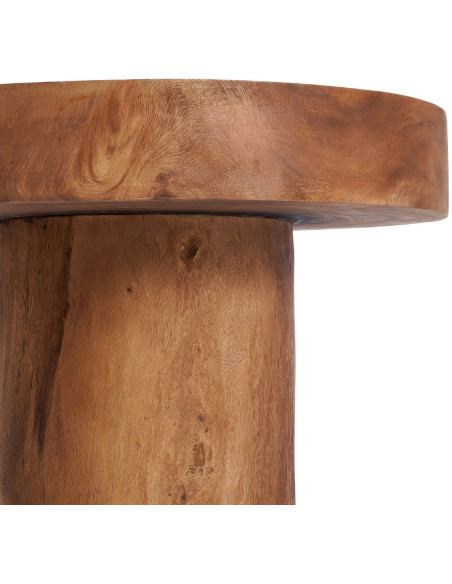 Table d'appoint moderne Ronde en Bois de suar Naturel The Chimboraz 