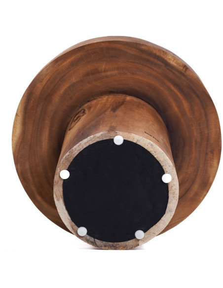 Table d'appoint moderne Ronde en Bois de suar Naturel The Chimboraz 