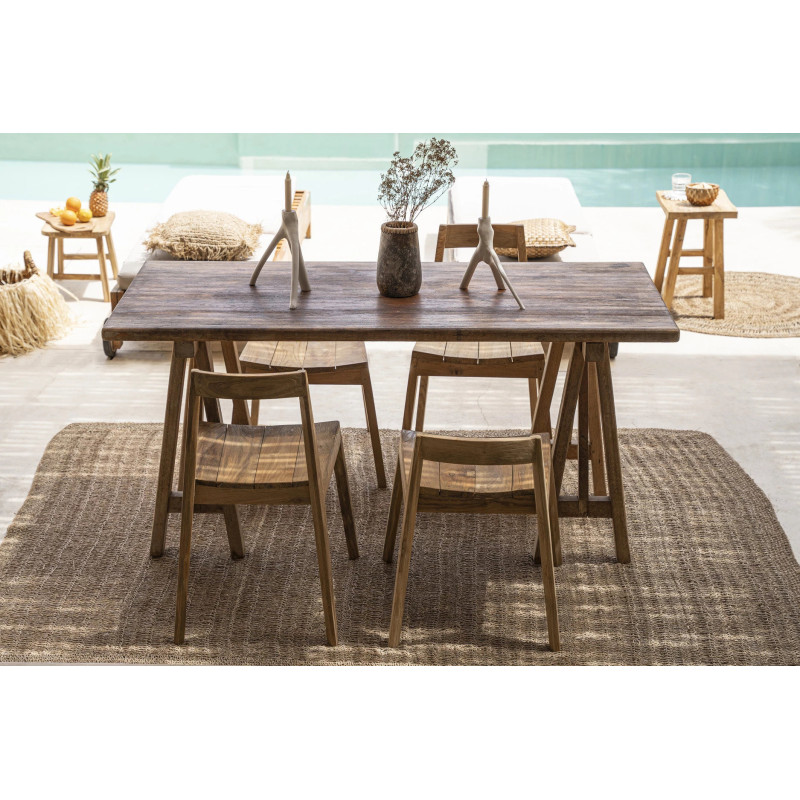 Tapis Rectangulaire 200x300 en Raphia Sisal Palmier Naturel The Seagrass 