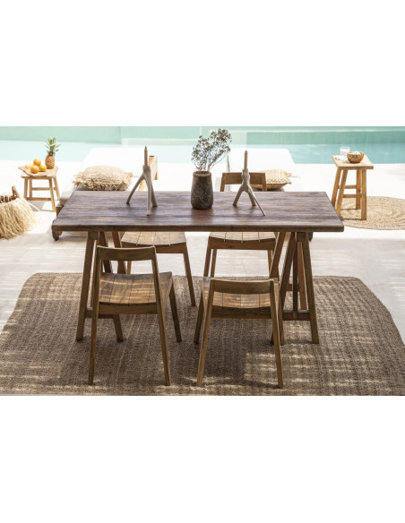 Tapis Rectangulaire 200x300 en Raphia Sisal Palmier Naturel The Seagrass 