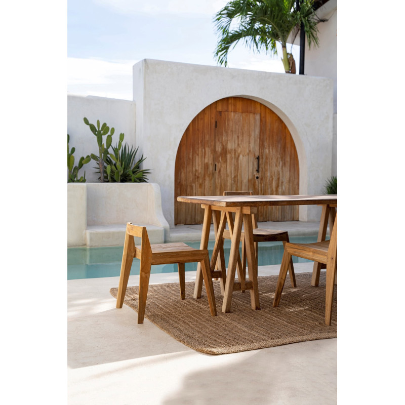 Tapis Rectangulaire 200x300 en Raphia Sisal Palmier Naturel The Seagrass 