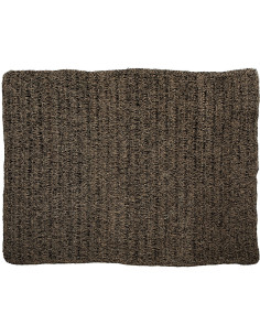 Tapis Rectangulaire 200x300 en Raphia Sisal Palmier Noir The Seagrass 