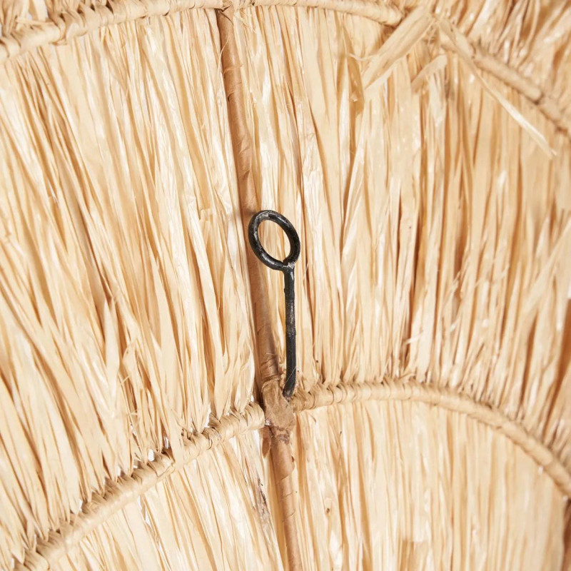 Grande Décoration murale bohème chic ronde 110 cm Sisal Naturel Tressé The Sehseh 