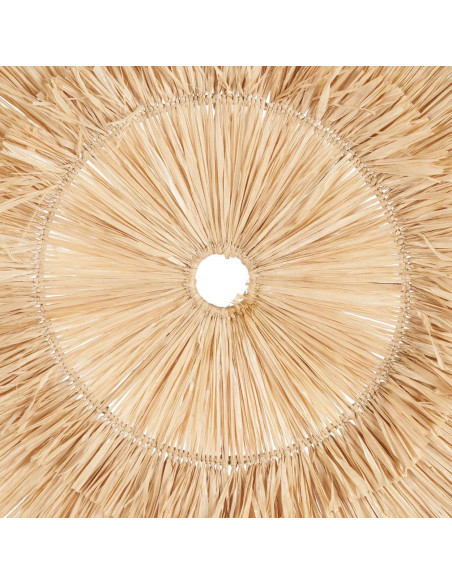 Grande Décoration murale bohème chic ronde 110 cm Sisal Naturel Tressé The Sehseh 