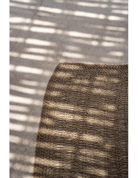 Tapis Rectangulaire 180x240 en Raphia Sisal Palmier Naturel The Seagrass 