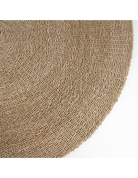 Grand Tapis bord de mer Rond 200 cm Sisal Naturel Tressé The Sizali 