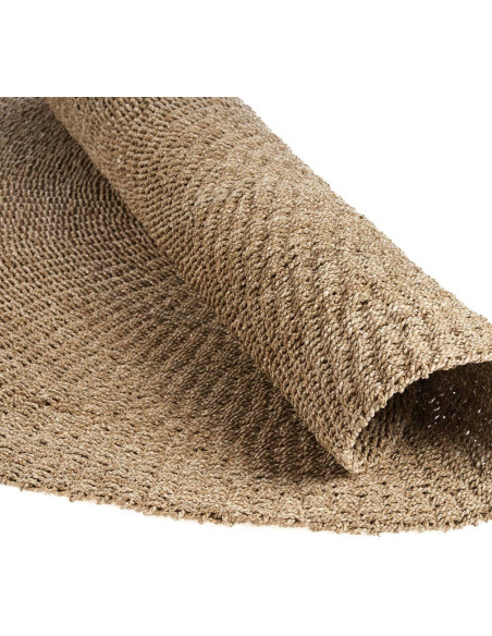 Grand Tapis bord de mer Rond 200 cm Sisal Naturel Tressé The Sizali 