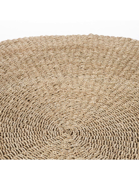 Grand Tapis bord de mer Rond 200 cm Sisal Naturel Tressé The Sizali 