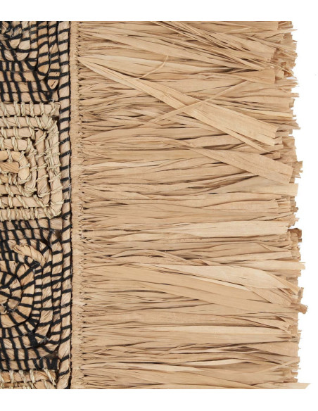 Grande décoration murale ethnique bohème H 85 cm Herbe Naturel Tressé The Dada 