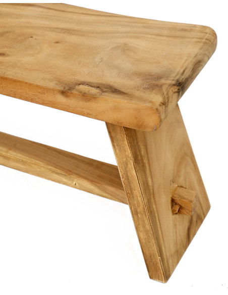 Banc d'intérieur moderne 3 places en Bois de suar Naturel The Suar 