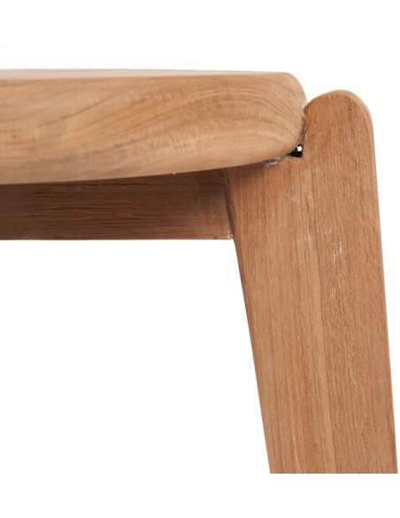 Table d'appoint originale Ronde en Bois de teck recyclé Naturel The Seseh 