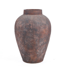 Grande Vase XXL vintage Jarre H 70 cm Terracotta Bordeaux Vieilli The Volcanic 