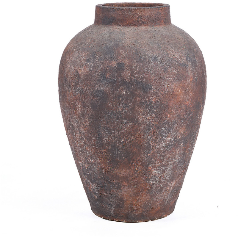 Grande Vase XXL vintage Jarre H 70 cm Terracotta Bordeaux Vieilli The Volcanic 