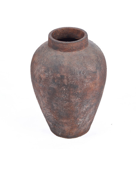 Grande Vase XXL vintage Jarre H 70 cm Terracotta Bordeaux Vieilli The Volcanic 