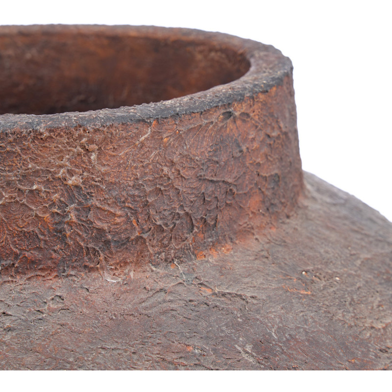 Grande Vase XXL vintage Jarre H 70 cm Terracotta Bordeaux Vieilli The Volcanic 