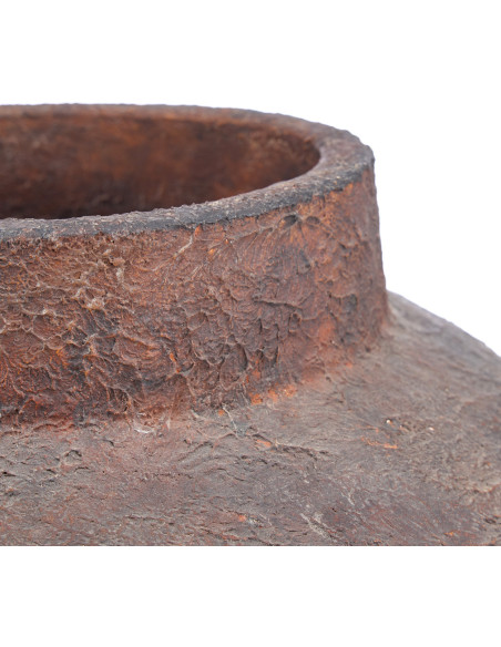 Grande Vase XXL vintage Jarre H 70 cm Terracotta Bordeaux Vieilli The Volcanic 