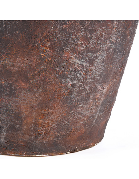 Grande Vase XXL vintage Jarre H 70 cm Terracotta Bordeaux Vieilli The Volcanic 