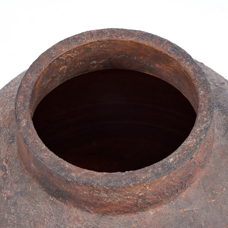 Grande Vase XXL vintage Jarre H 70 cm Terracotta Bordeaux Vieilli The Volcanic 