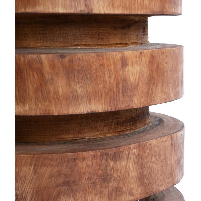 Table d'appoint originale Ronde en Bois de suar Naturel The Massaka 