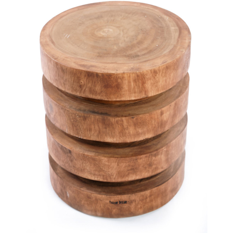 Table d'appoint originale Ronde en Bois de suar Naturel The Massaka 