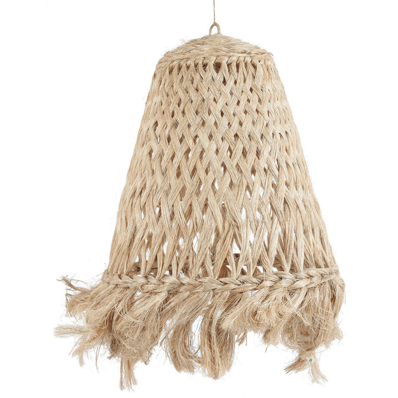 Abat-jour pour suspension 63 cm Herbe d'Abaca Naturel avec franges The Jelly Fish 