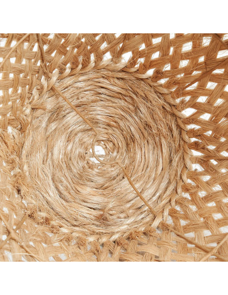 Abat-jour pour suspension 63 cm Herbe d'Abaca Naturel avec franges The Jelly Fish 