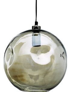 Suspension design moderne Boule D 29 cm Verre recyclé Vert clair The Bubbella 