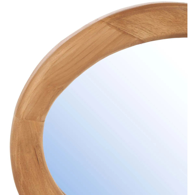 Miroir mural Organique 60x40 Bois de teck Naturel Organic 